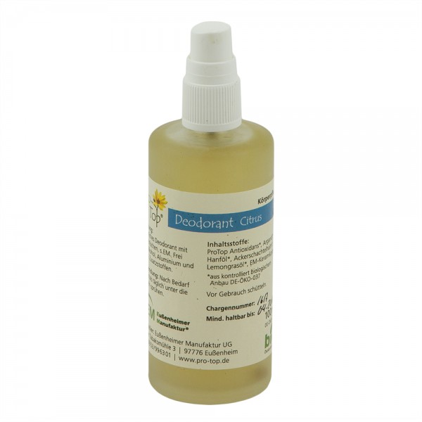 Pro Top Deo Citrus 100 ml Bio Deodorant Bio