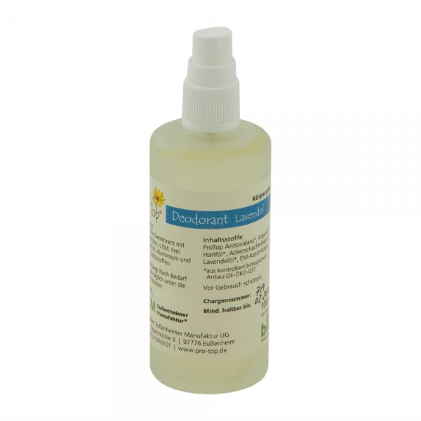 Pro Top Deo Lavendel 100 ml Bio Deodorant